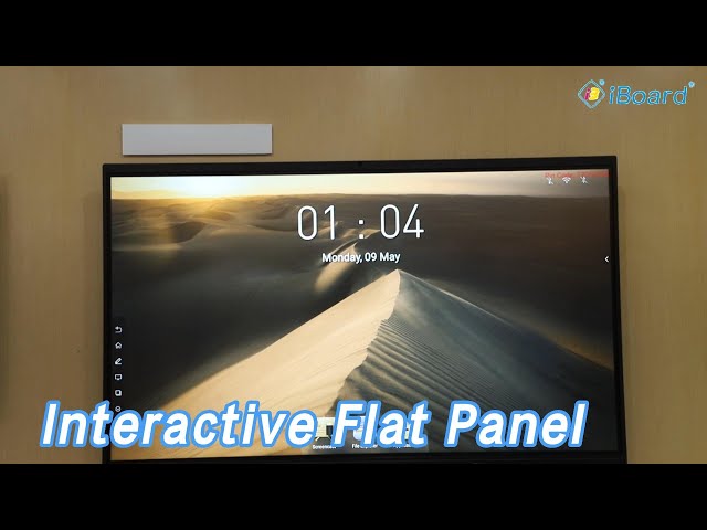 Touch Screen Interactive Flat Panel 4K Low Radiation Aluminum Alloy Frame