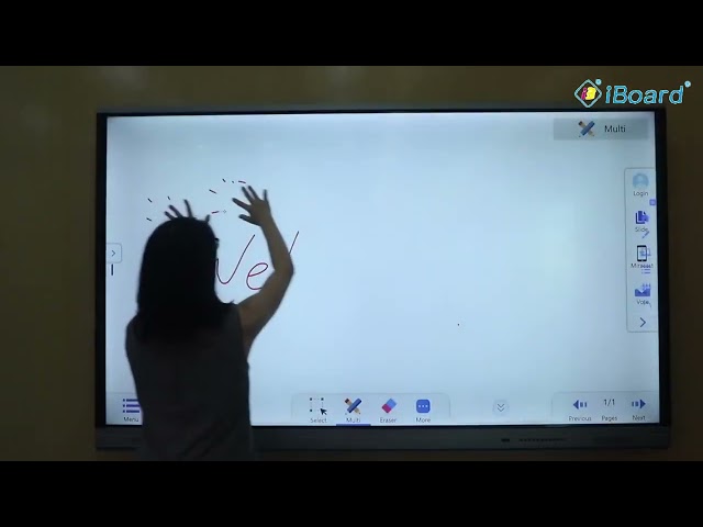Aluminium Frame Interactive Flat Panel Board 4k 86 Inch LED Smart