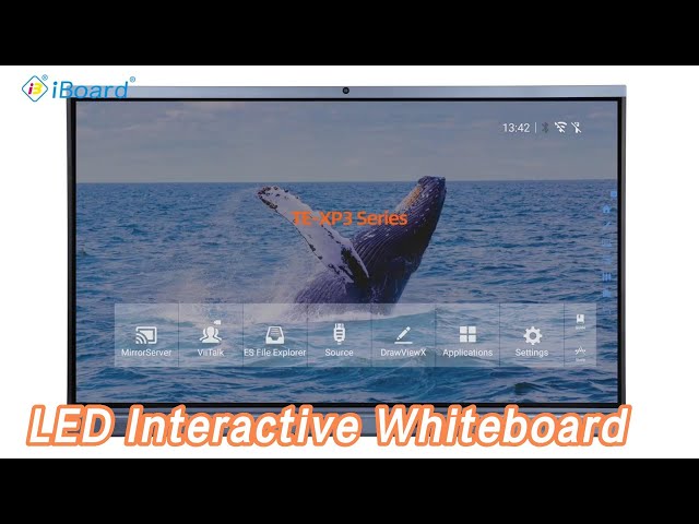 4K LED Interactive Whiteboard 100 Inch Infrared Touch Screen For Teaching