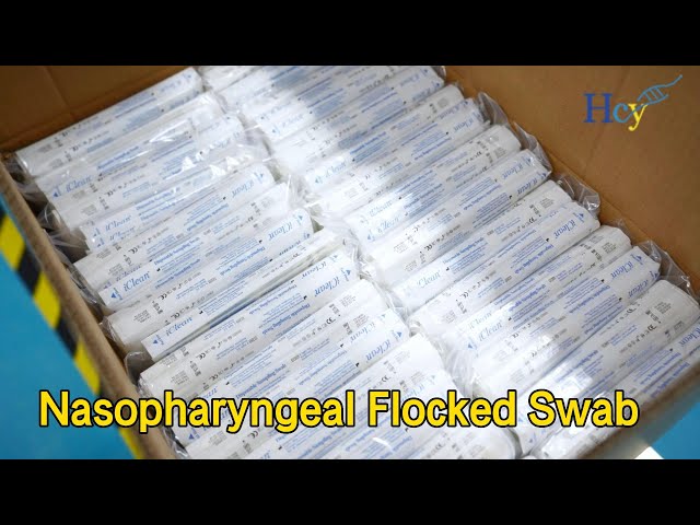 Nylon Nasopharyngeal Flocked Swab Single Use For Sample Collection