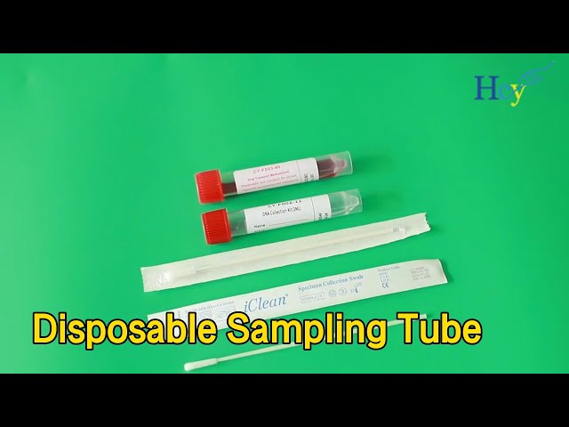 Virus Disposable Sampling Tube Inactivated Nylon Sampling 1mL Individually