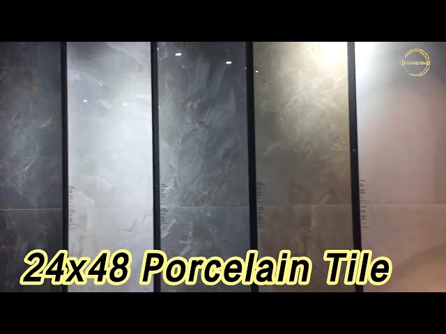 Marble 24x48 Porcelain Tile 600 x 1200mm Non Slip Super White Antibacterial