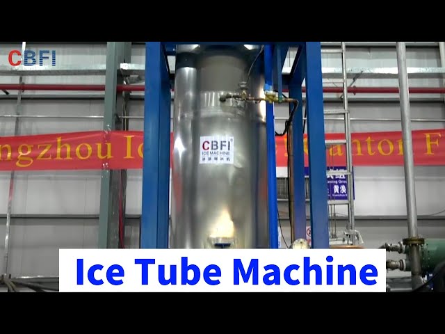 Industrial Hollow / Solid Ice Tube Machine Food Grade SUS304 Stainless Steel