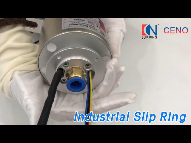 Power Industrial Slip Ring Air Channel Combined With Anti Rotation Tabs