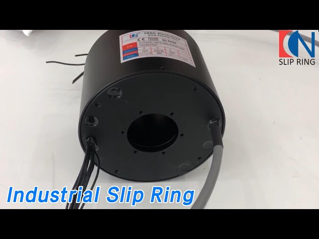 Integrated Industrial Slip Ring Through Hole Rotating Aluminium Alloy For Radar