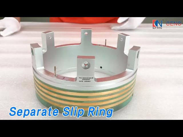 Low Torque Separate Slip Ring Two Half 300rpm 50Hz 140mm Through Bore
