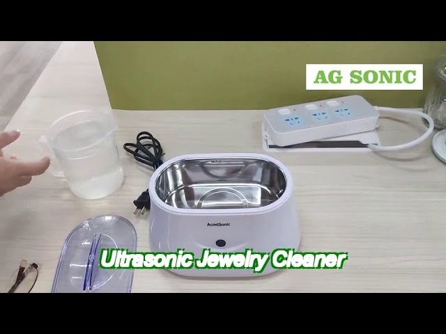 0.6L Ultrasonic Jewelry Cleaner Plastic Sus304 Tank Ultrasonic Parts Cleaner 650Ml
