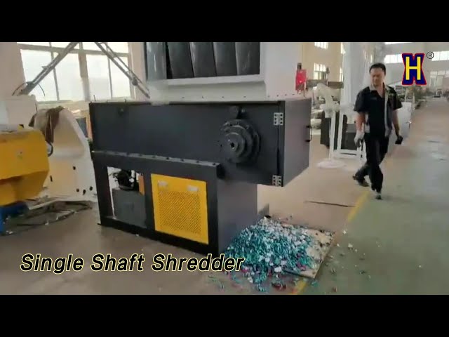Plastic Pipe Single Shaft Shredder 100Rpm High Output Customizable
