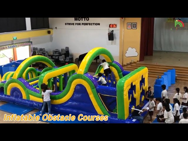Jumping Inflatable Obstacle Courses PVC Tarpaulin Waterproof For Toddler