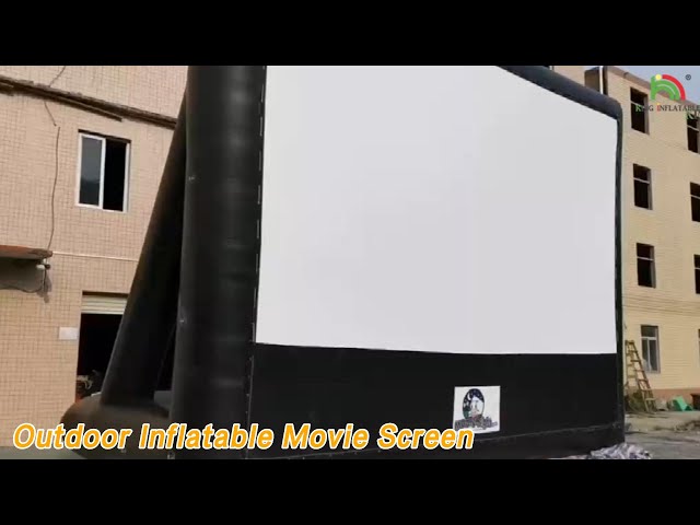 Airtight Outdoor Inflatable Movie Screen Projection Anti Ruptured For Advertising