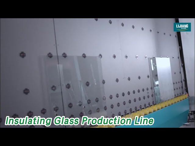 Vertical Insulating Glass Production Line IGU Washing 45m/min PLC Control