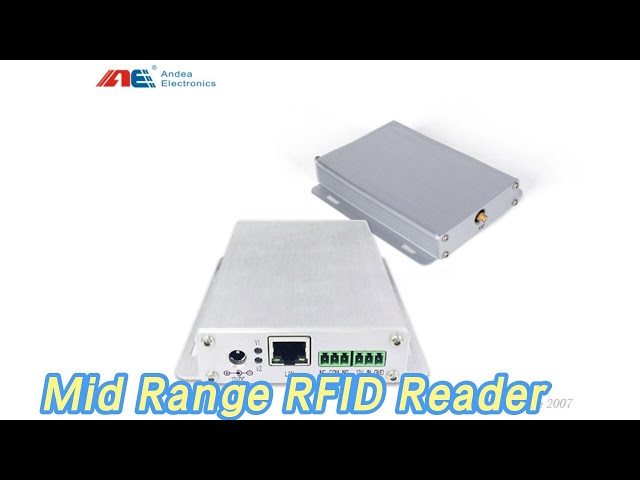 HF Mid Range RFID Reader High Sensitivity Aluminium Alloy Housing For Library
