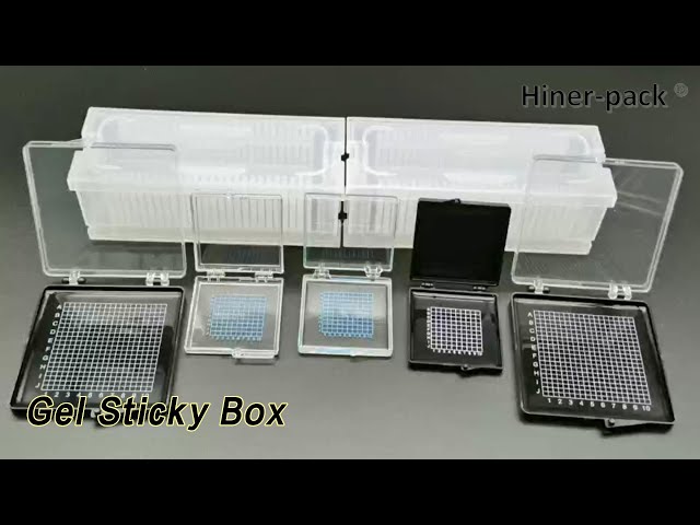 ESD Gel Sticky Box Transparent / Black Recyclable For Semiconductor Components