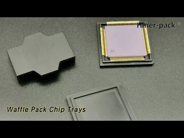 PC / PP Waffle Pack Chip Trays Cover Clip For Optoelectronic Chip