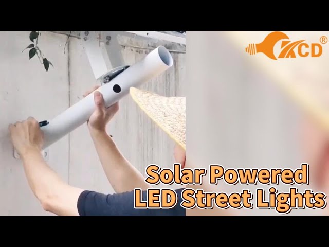 Outdoor IP65 Solar Powered LED Street Lights 6500K CCT With LiFePO4 Battery
