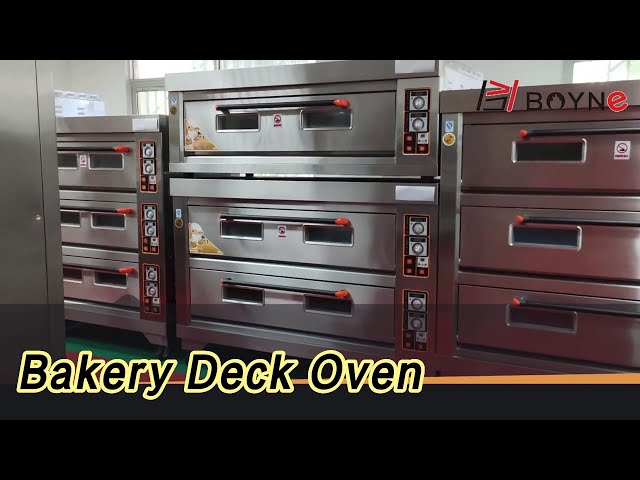 Electirc Bakery Deck Oven 400 Degrees 2 Deck 2 Tray Stainless Steel