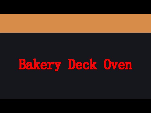 Pastry Bakery Deck Oven Far Infrared Stainless Steel High Efficiency