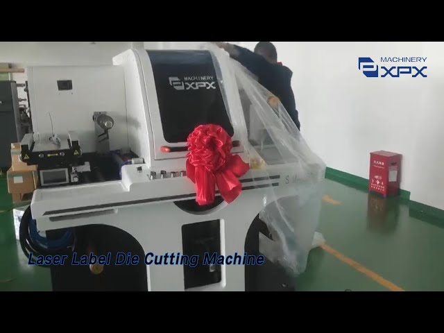 CO2 Laser Label Die Cutting Machine 380V 40A DSP Control With Air Cooling