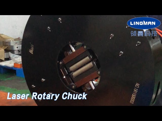 Automatic Laser Rotary Chuck Double Acting High Accuracy For CNC Cutter