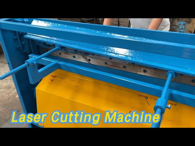 Metal Sheet Laser Cutting Machine Shearing 4kw Foot Operated