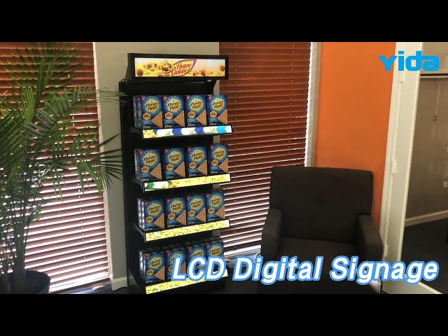 Advertising LCD Digital Signage Stretched Strip Display For Shelf