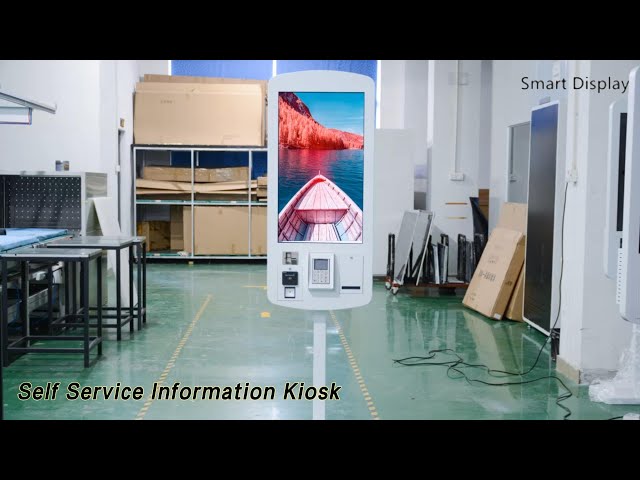 Indoor Self Service Information Kiosk Display LCD Interactive 1080P
