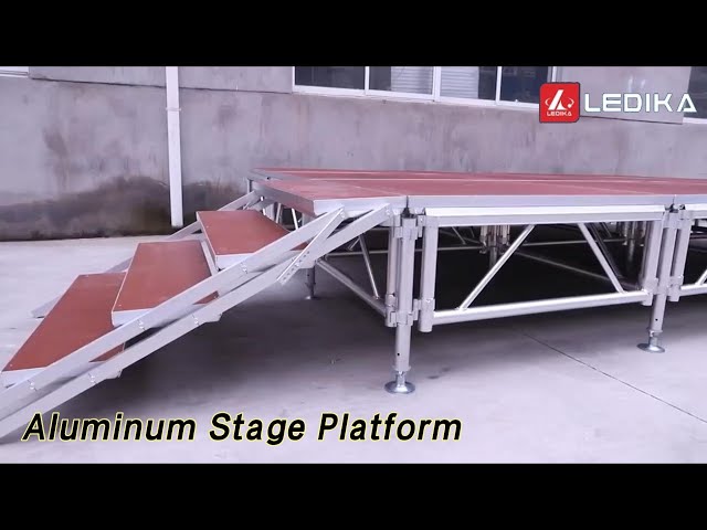 Alloy Aluminum Stage Platform Outdoor Portable With Adjustable Legs