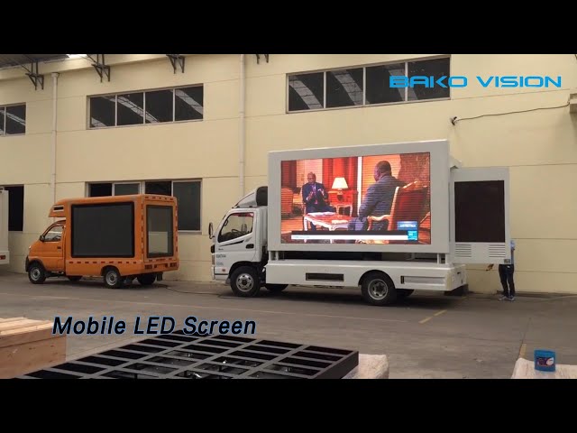 Truck Mounted Mobile LED Screen Billboard Advertising Signage For Outdoor