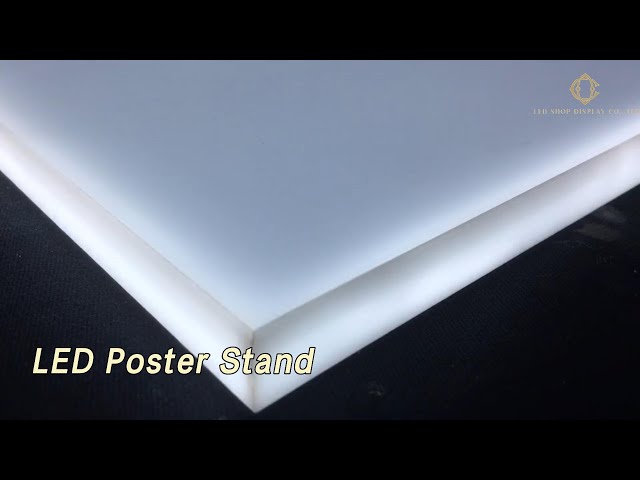 Flexible LED Poster Stand Display 12V 360 Degree Illuminated Attractive