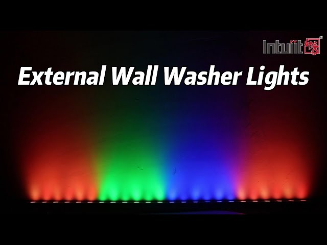 DMX512 Linear External Wall Washer Lights RGB LED 24W Waterproof