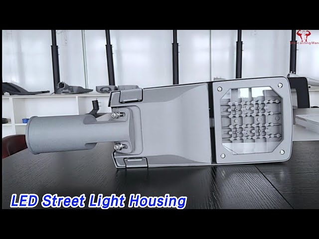 Tempered Glass LED Street Light Housing Aluminum IK09 Long Lifetime