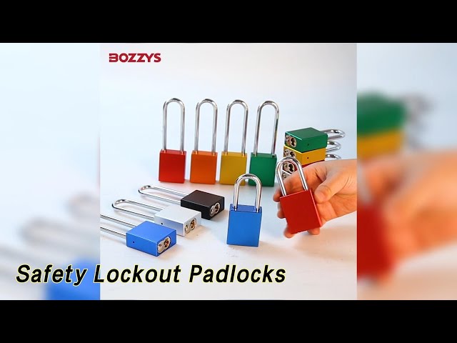 Steel Shackle Safety Lockout Padlocks Anodized Aluminium Compact