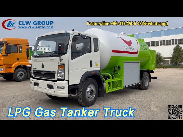 Carbon Steel LPG Gas Tanker Truck Bobtail 15000L For Filling Gas Cylinders