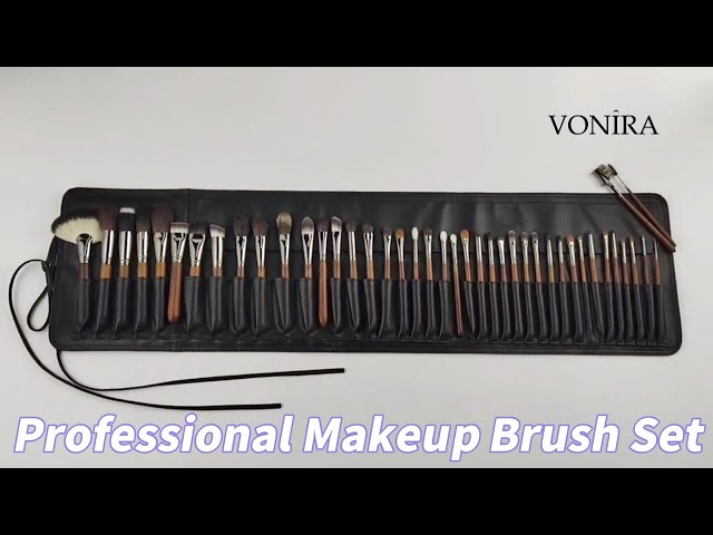 Full Complete 42Pcs Professional Makeup Brush Set Beauty Tool Handle Handcrafted
