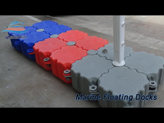 HDPE Marine Floating Docks Cubes 350kg/sqm Skid Resistant Long Lasting