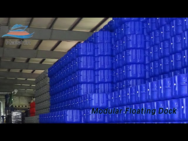 Pontoon Modular Floating Dock Plastic HDPE Easy Assemble Pollution Resistant