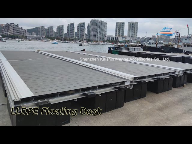 Square LLDPE Floating Dock Floater HDPE EPS Foam For Marinas