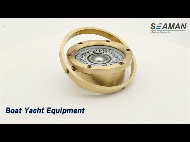 Fishing Boat Yacht Equipment Compass Brass Magnetic Accurate Direction