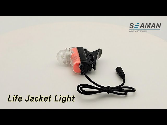 LED Life Jacket Light Flashing Water Activation For Marine Lifesaving
