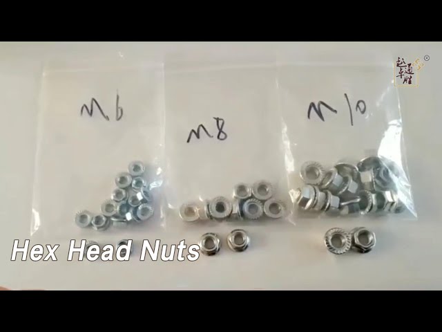 White Hex Head Nuts Zinc Finish Carbon Steel DIN ANIS For Fastener