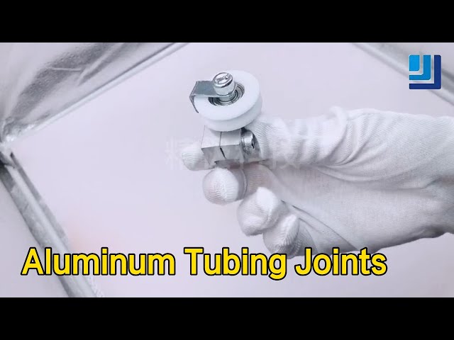 Warehouse Rack Aluminum Tubing Joints Female Connection Sandblast Surface