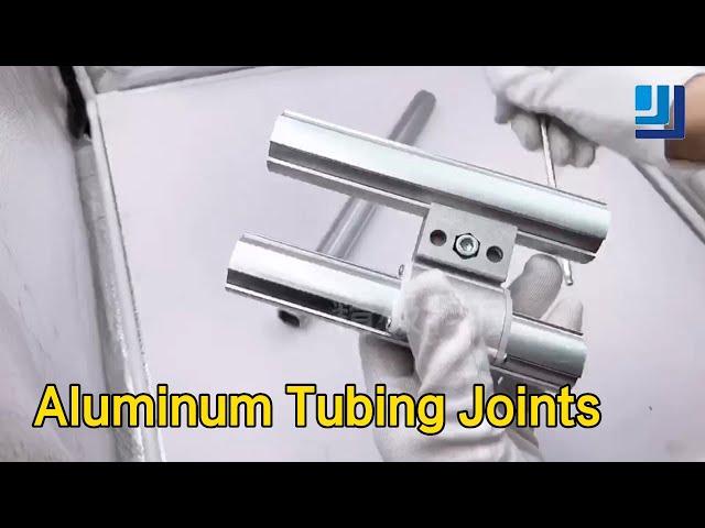 Silvery Aluminum Tubing Joints Lightweight Stable AL - 58 For Logistic Rack