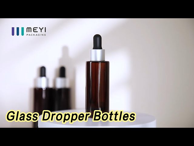 18 / 415 Glass Dropper Bottles 50ml 1Oz Glass For Essential Oil