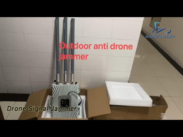 Fixed Drone Signal Jammer 70w 1.5km Distance Powerful Waterproof
