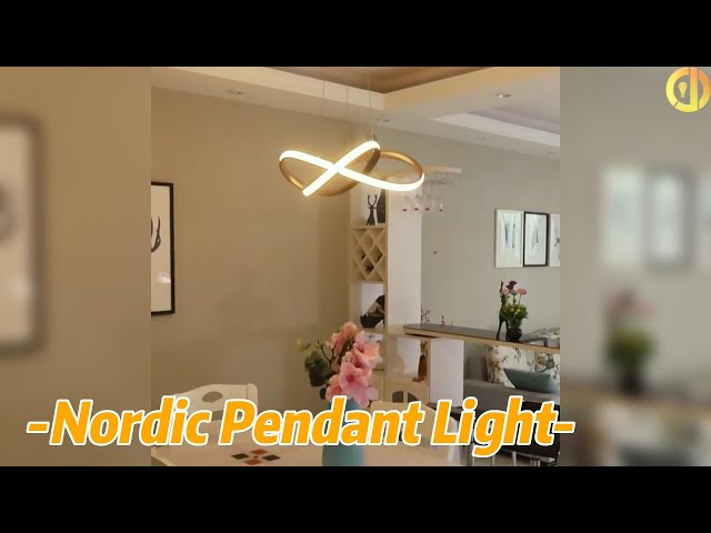 LED Metals Nordic Pendant Light Mirror Titanium Gold For Home Decoration