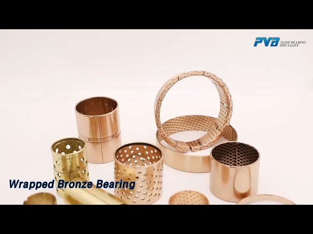 Thin Wall Wrapped Bronze Bearing Oil Lubricated With Through Oil Holes