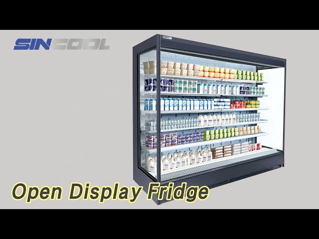Front Open Display Fridge R404a LED Lighting Supermarket For Vegetable