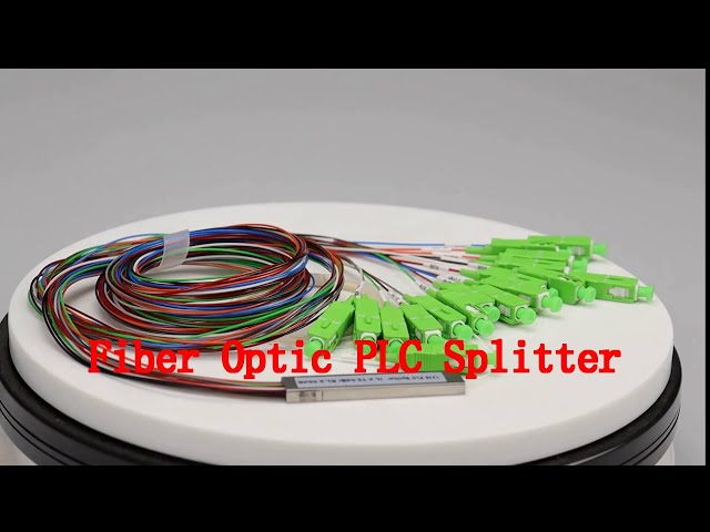 Steel Tube Fiber Optic PLC Splitter Fast Installation With SC / APC Connector