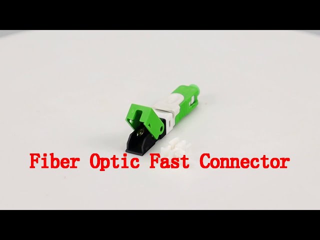 Single Mode Fiber Optic Fast Connector 0.3dB FTTH SC APC Quick Assembly