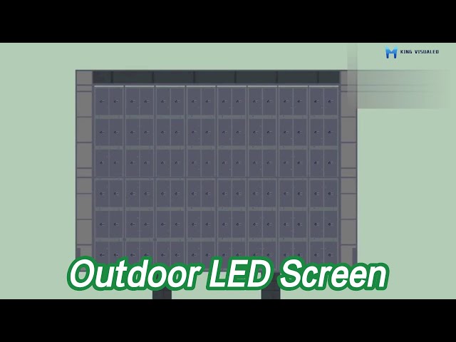 Giant Outdoor LED Screen Billboard SMD3535 6000 - 8000 Nits Brightness Adjustable